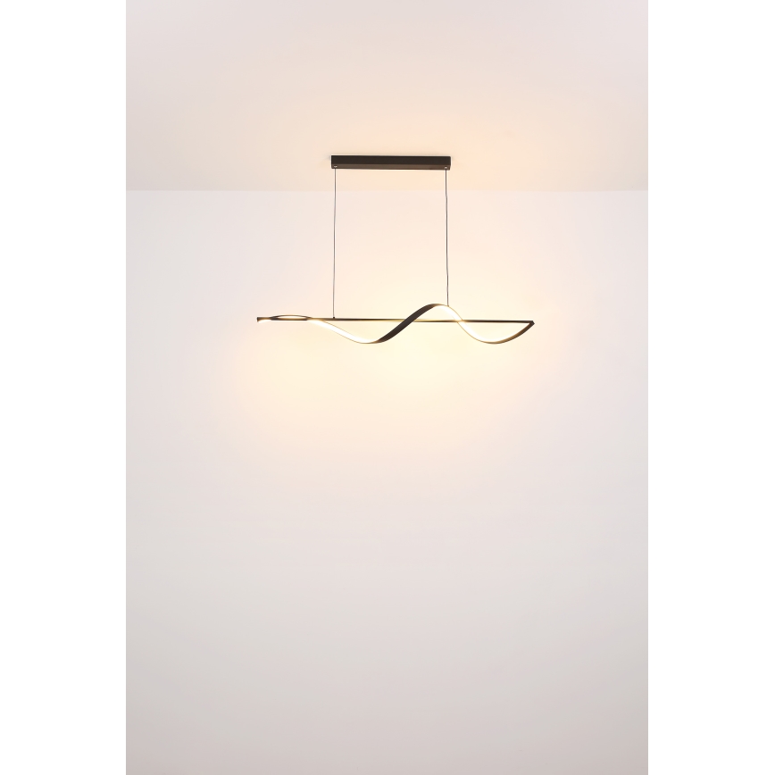 Globo - LED Lestenec na vrvici LED/24W/230V 3000K črna