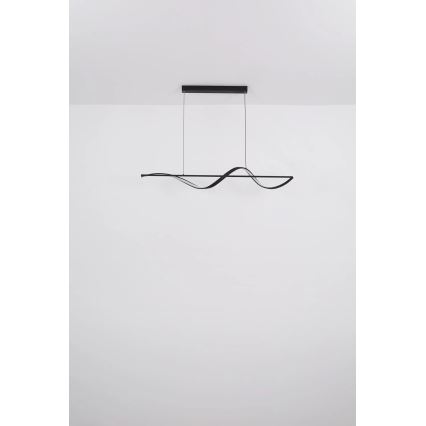 Globo - LED Lestenec na vrvici LED/24W/230V 3000K črna