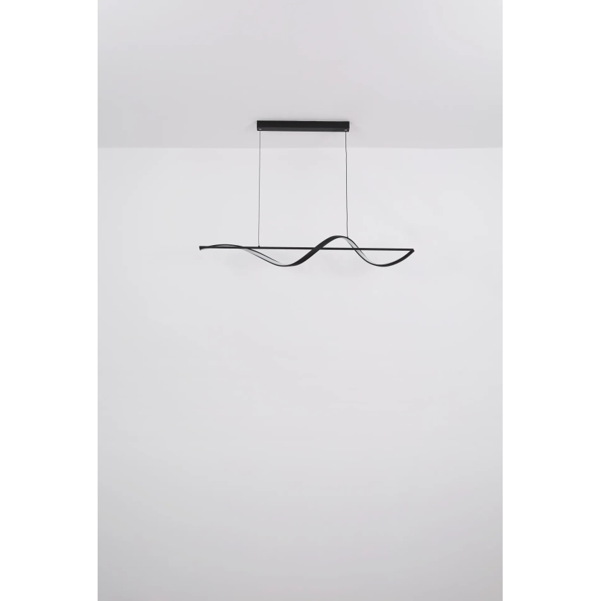 Globo - LED Lestenec na vrvici LED/24W/230V 3000K črna