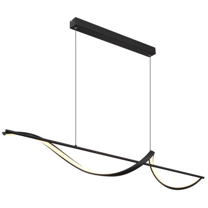Globo - LED Lestenec na vrvici LED/24W/230V 3000K črna