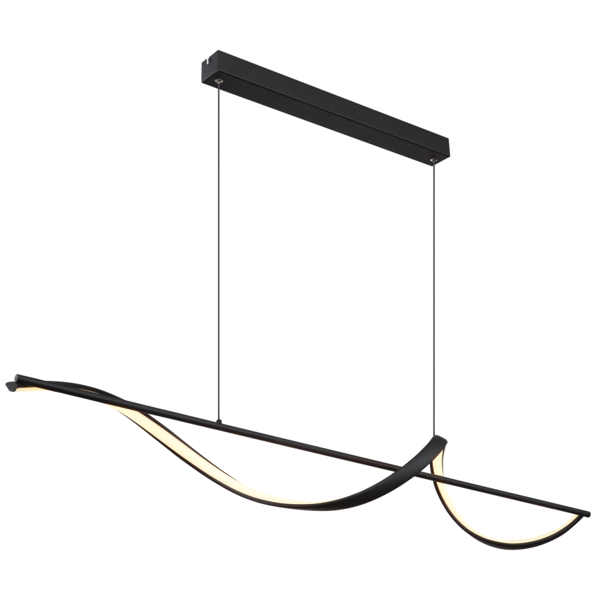 Globo - LED Lestenec na vrvici LED/24W/230V 3000K črna