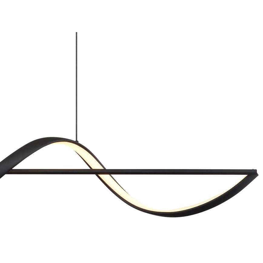 Globo - LED Lestenec na vrvici LED/24W/230V 3000K črna