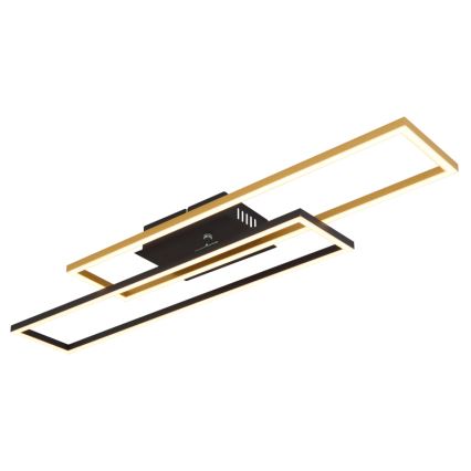 Globo - LED Stropna svetilka LED/30W/230V 3000K 60x80 cm črna/zlata