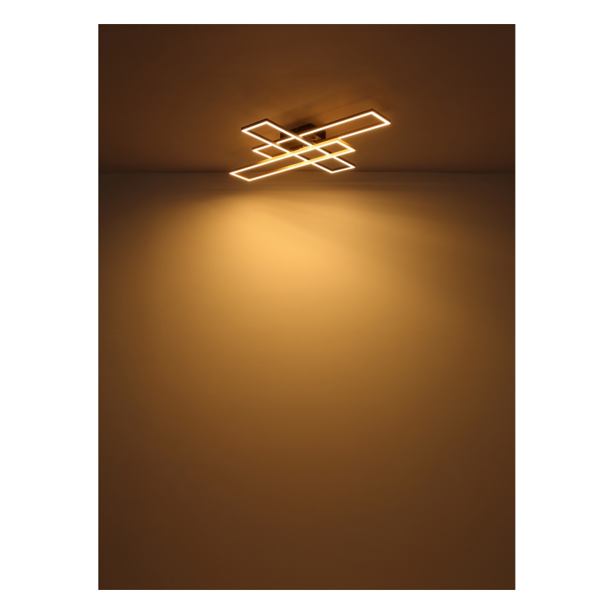 Globo - LED Stropna svetilka LED/30W/230V 3000K 60x80 cm črna/zlata