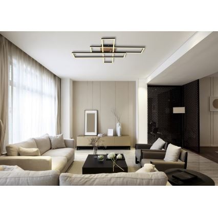 Globo - LED Stropna svetilka LED/40W/230V 3000K 60x80 cm črna