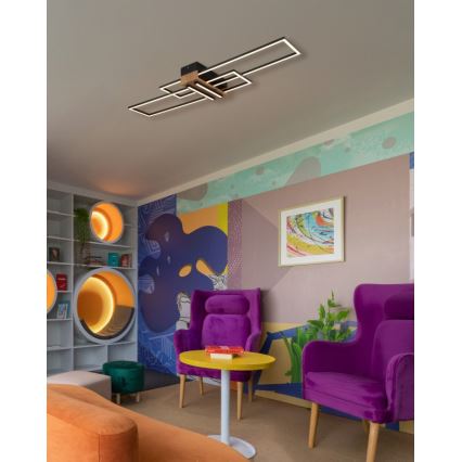 Globo - LED Stropna svetilka LED/40W/230V 3000K 25x100 cm črna