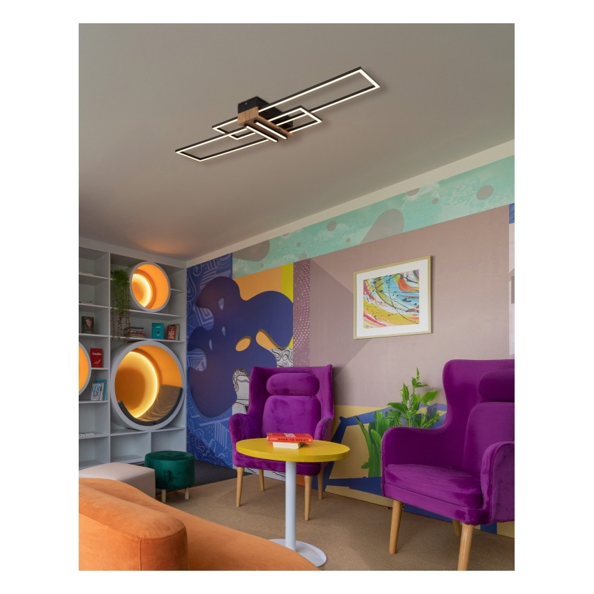 Globo - LED Stropna svetilka LED/40W/230V 3000K 25x100 cm črna