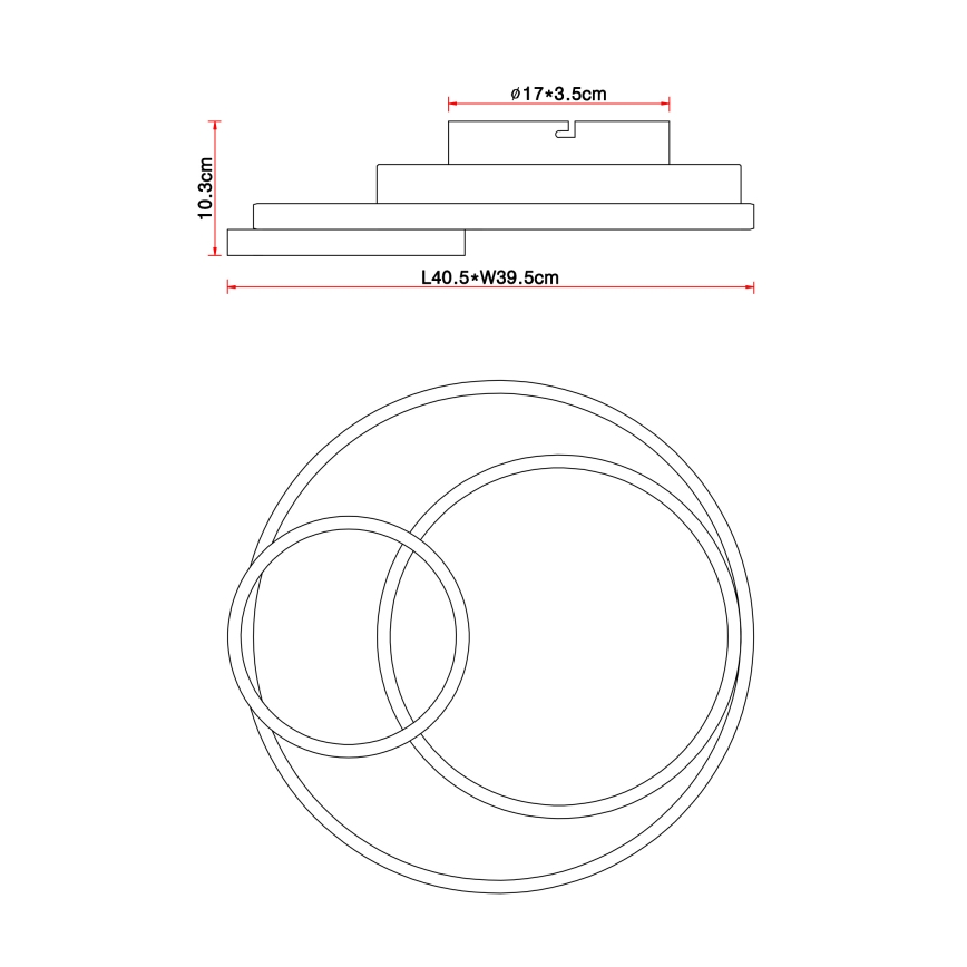 Globo - LED Stropna svetilka LED/36W/230V