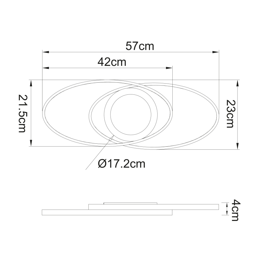 Globo - LED Stropna svetilka LED/24W/230V