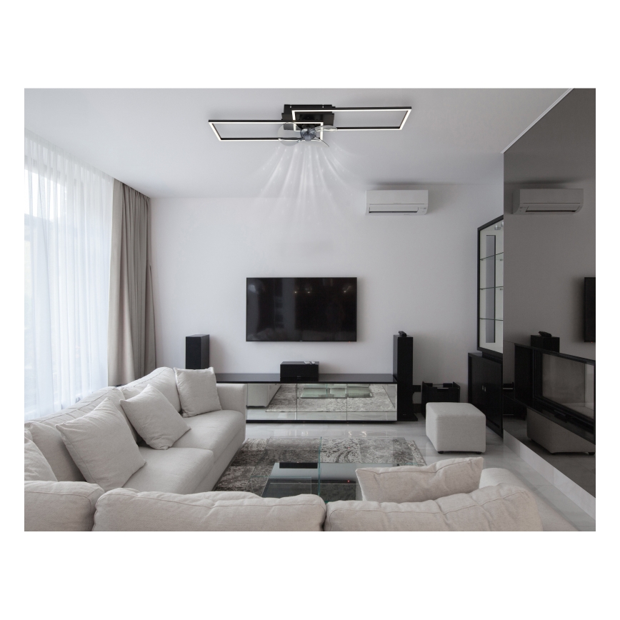 Globo - LED zatemnljivo stropno svetilo z ventilatorjem LED/38W/230V 3000-6500K + daljinsko upravljanje