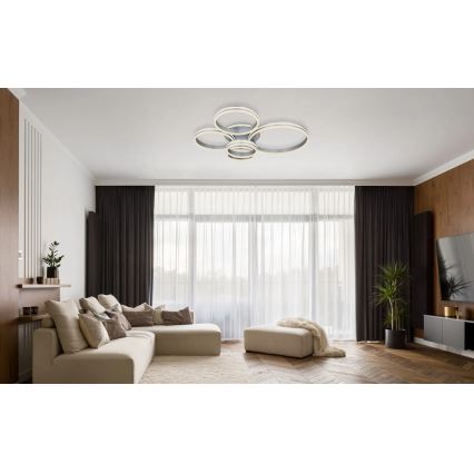 Globo - LED zatemnjiva stropna svetilka LED/120W/230V 2700-6000K 90x114 cm + daljinski upravljalnik