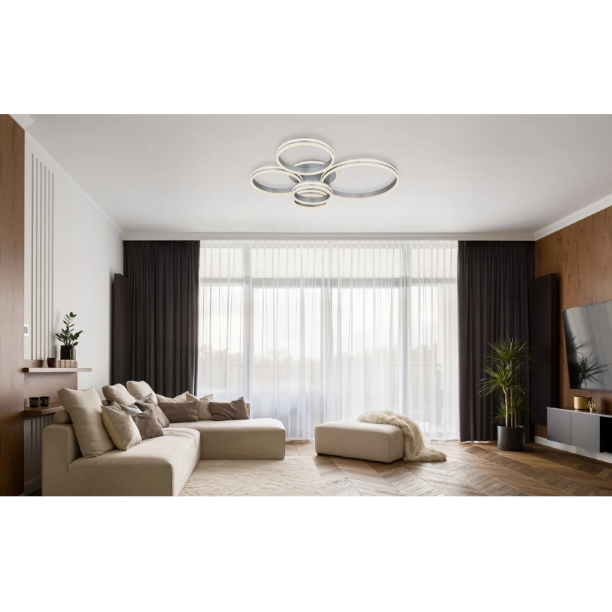 Globo - LED zatemnjiva stropna svetilka LED/120W/230V 2700-6000K 90x114 cm + daljinski upravljalnik