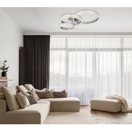 Globo - LED zatemnljiva stropna svetilka LED/72W/230V 2700-6000K 60x80 cm + daljinski upravljalnik