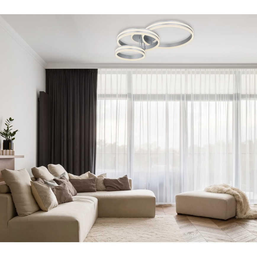 Globo - LED zatemnljiva stropna svetilka LED/72W/230V 2700-6000K 60x80 cm + daljinski upravljalnik