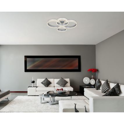 Globo - LED zatemnitvena stropna svetilka LED/90W/230V 2700-6000K 68x85 cm + daljinski upravljalnik