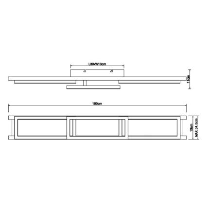 Globo - LED Zatemnitvena stropna svetilka LED/30W/230V 2700-6500K + Daljinski upravljalnik