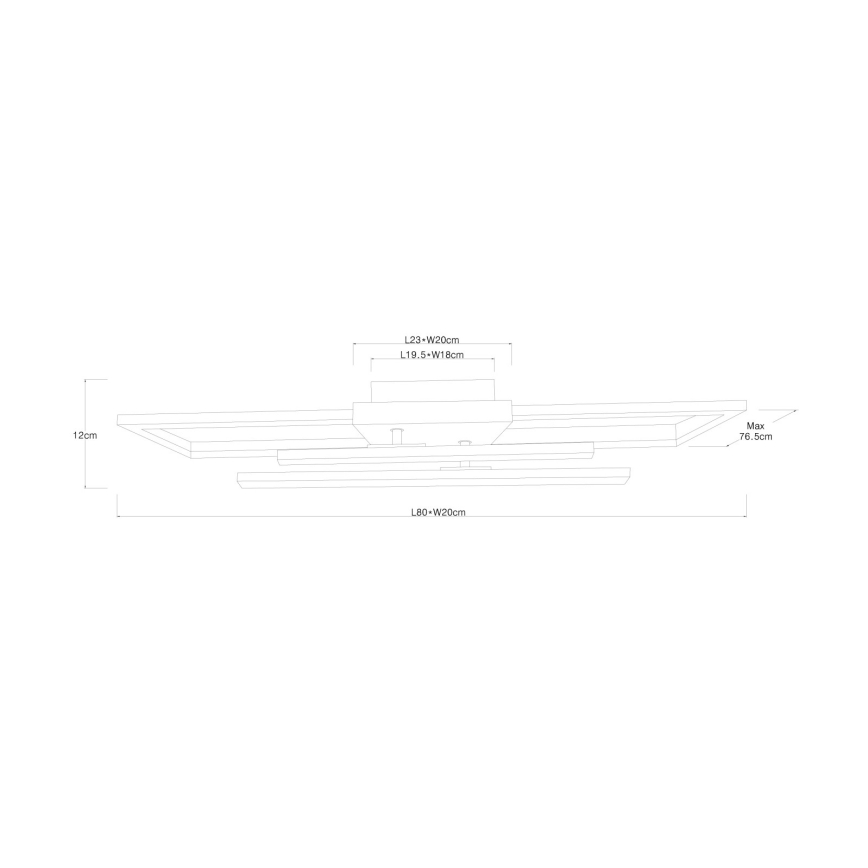 Globo - LED Stropna svetilka LED/24W/230V 3000K 20x80 cm