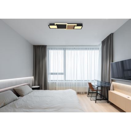 Globo 67279-30 - LED stropna svetilka CAROLINE LED/30W/230V 25x71,5 cm bežna/črna