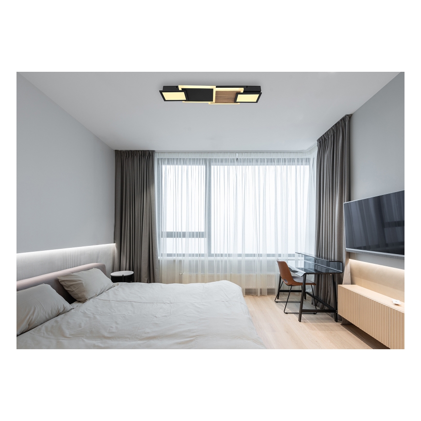 Globo 67279-30 - LED stropna svetilka CAROLINE LED/30W/230V 25x71,5 cm bežna/črna