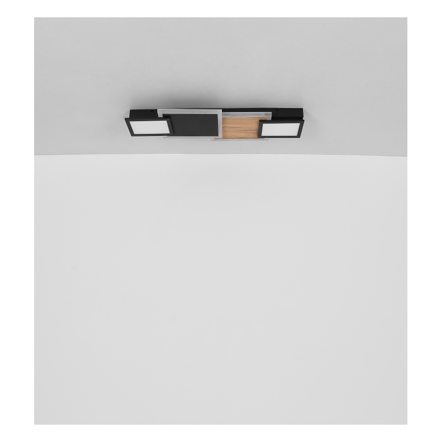 Globo 67279-30 - LED stropna svetilka CAROLINE LED/30W/230V 25x71,5 cm bežna/črna