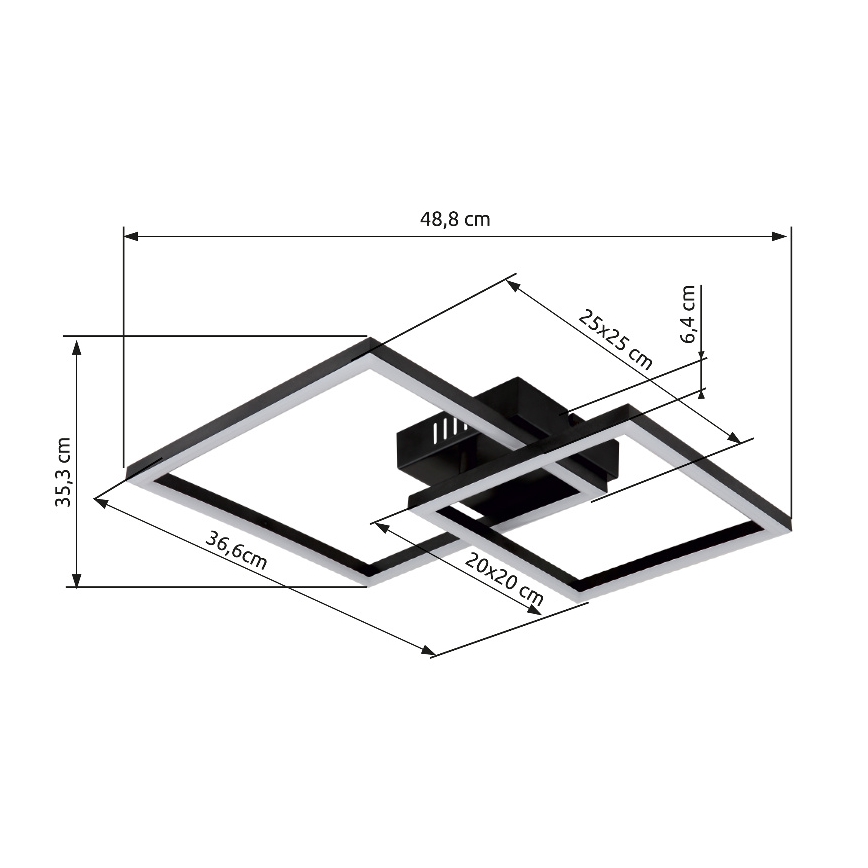 Globo - LED Stropna svetilka LED/20W/230V 3000K