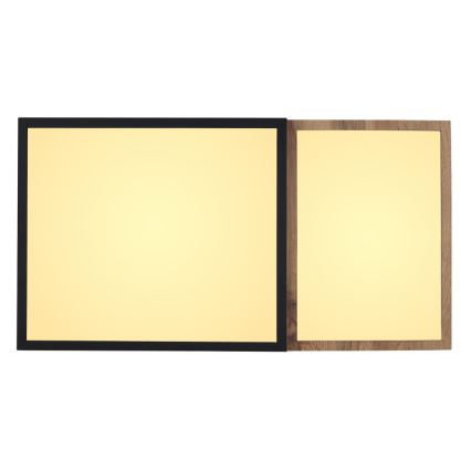 Globo 67286-30 - stropno LED svetilo GUNDI LED/30W/230V 35x65 cm rjava/črna
