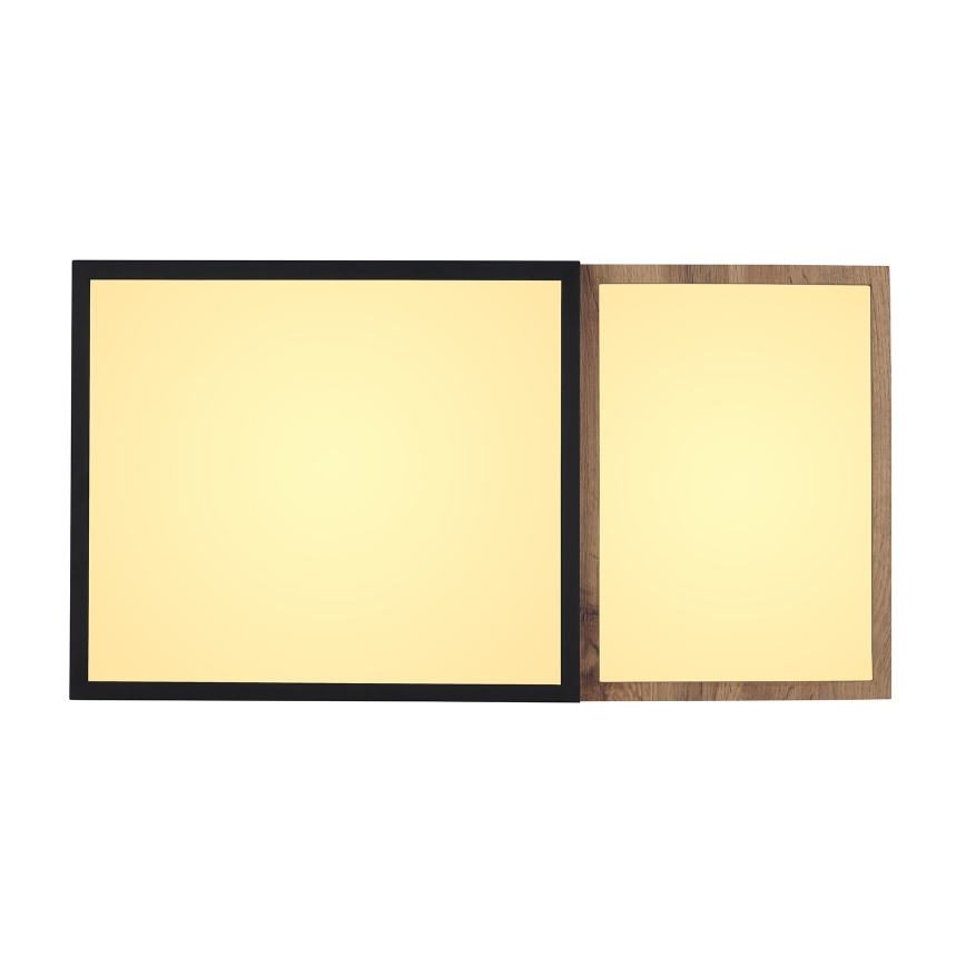 Globo 67286-30 - stropno LED svetilo GUNDI LED/30W/230V 35x65 cm rjava/črna
