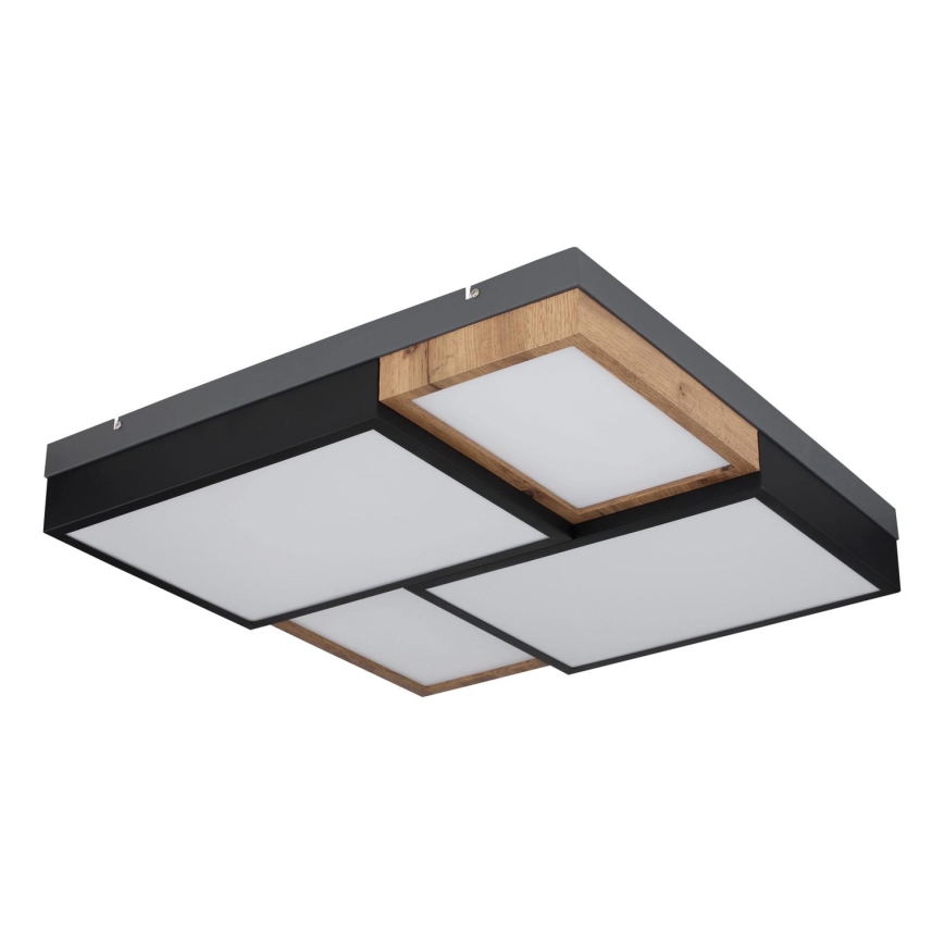 Globo 67286-50 - stropna LED svetilka GUNDI LED/50 W/230 V 60x60 cm rjava/črna