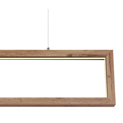 Globo 67287H - LED lestenec na jeklenem lanku MANDERA LED/24W/230V rjav