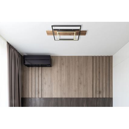 Globo 67289D - zatemnjiva LED stropna svetilka VANNI LED/24W/230V 40x60 cm rjava/črna