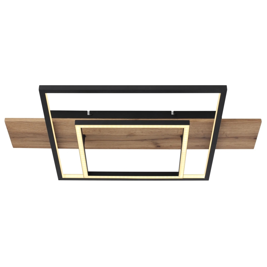 Globo 67289D - zatemnjiva LED stropna svetilka VANNI LED/24W/230V 40x60 cm rjava/črna