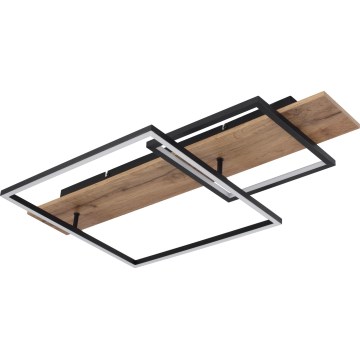 Globo 67289D1 - Stropna LED svetilka VANNI LED/24W/230V 40x75 cm rjava/črna