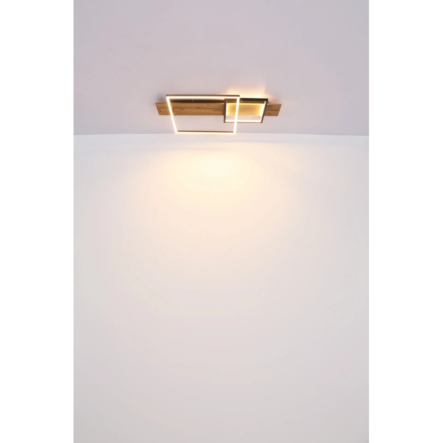 Globo 67289D1 - Stropna LED svetilka VANNI LED/24W/230V 40x75 cm rjava/črna