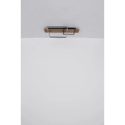 Globo 67289D1 - Stropna LED svetilka VANNI LED/24W/230V 40x75 cm rjava/črna