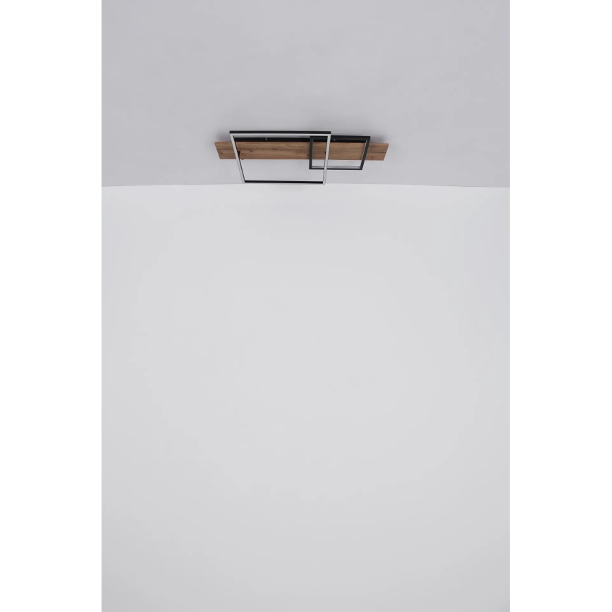 Globo 67289D1 - Stropna LED svetilka VANNI LED/24W/230V 40x75 cm rjava/črna