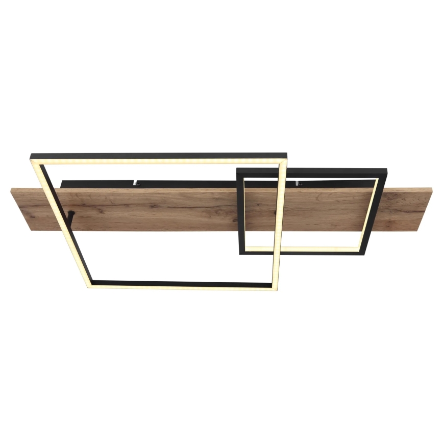Globo 67289D1 - Stropna LED svetilka VANNI LED/24W/230V 40x75 cm rjava/črna
