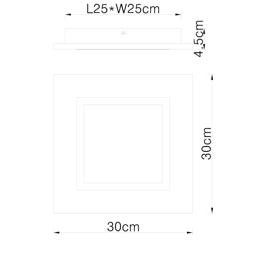 Globo - LED Stropna svetilka LED/12W/230V