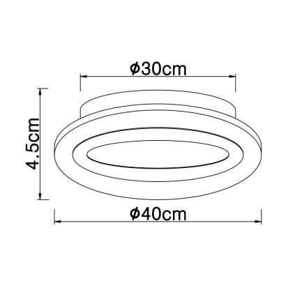 Globo - LED Stropna svetilka LED/15W/230V