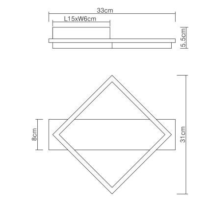 Globo - LED Stropna svetilka LED/12W/230V