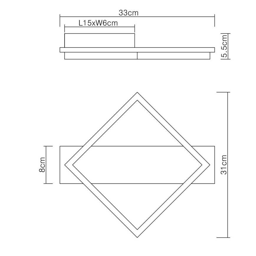Globo - LED Stropna svetilka LED/12W/230V