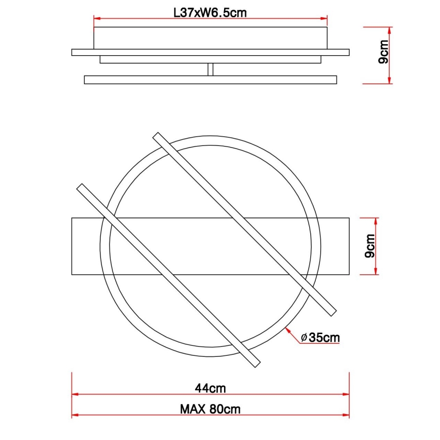 Globo - LED Stropna svetilka LED/32W/230V