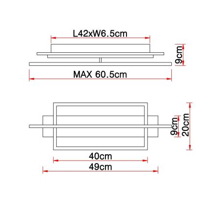 Globo - LED Stropna svetilka LED/28W/230V