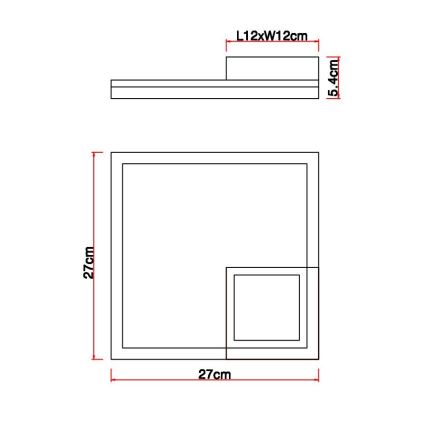 Globo - LED Stropna svetilka LED/12W/230V