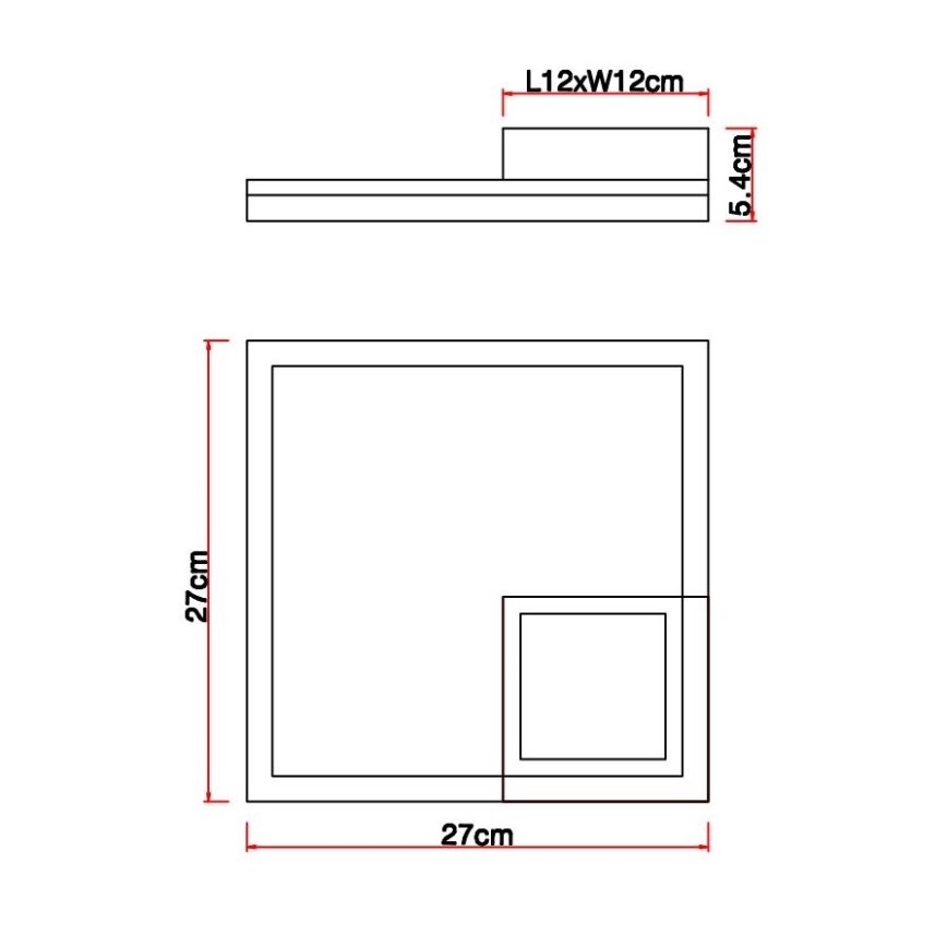 Globo - LED Stropna svetilka LED/12W/230V