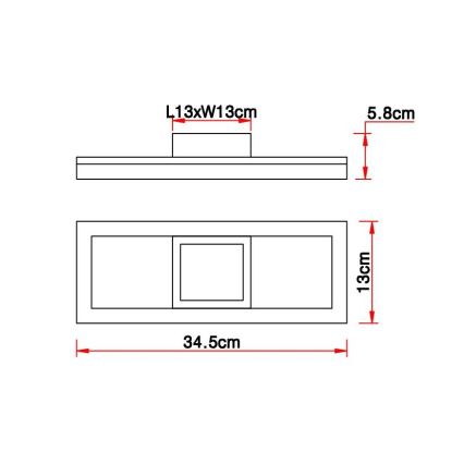 Globo - LED Stropna svetilka LED/12W/230V