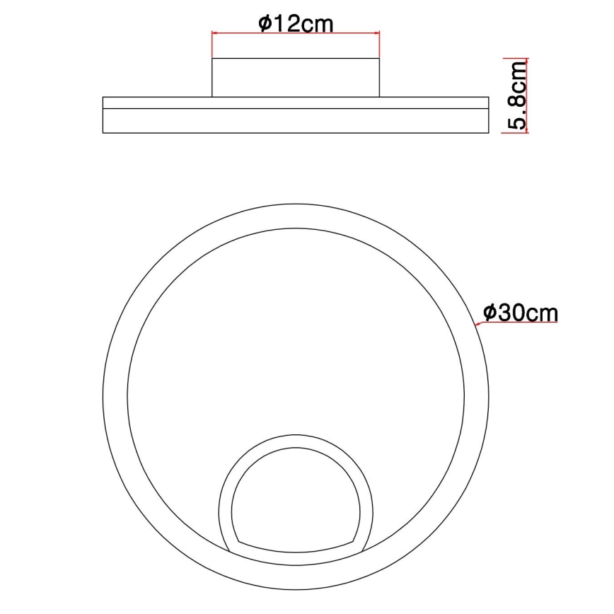 Globo - LED Stropna svetilka LED/12W/230V
