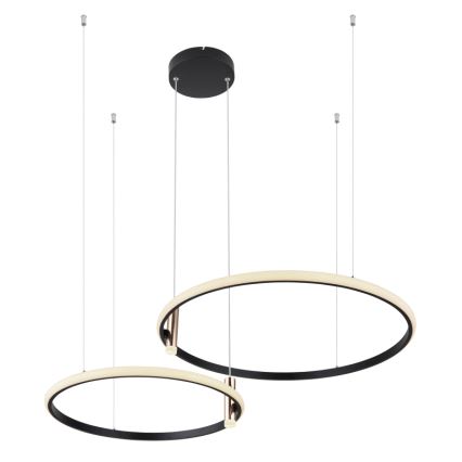 Globo - LED Zatemnitveni lestenec na vrvici LED/55W/230V 2700-6000K črna + Daljinski upravljalnik