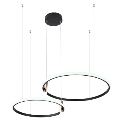 Globo - LED Zatemnitveni lestenec na vrvici LED/55W/230V 2700-6000K črna + Daljinski upravljalnik