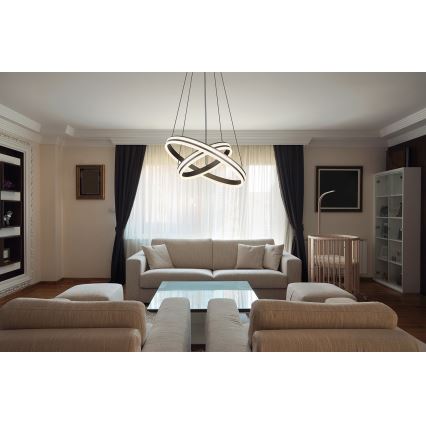 Globo - LED Zatemnitveni lestenec na vrvici LED/60W/230V 2700K-6000K + Daljinski upravljalnik