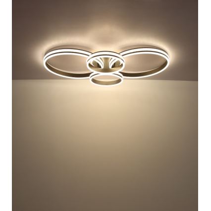 Globo - LED Stropna svetilka LED/39W/230V 2700/4500/6500K 106x60 cm antracit